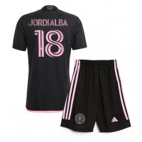 Maglia Calcio Inter Miami Jordi Alba #18 Seconda Divisa Bambino 2024-25 Manica Corta (+ pantaloncini)